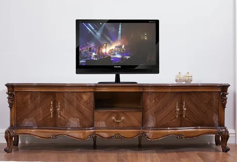 میز تلویزیون سلطنتی شیک ساخته شده از چوب مرغوب